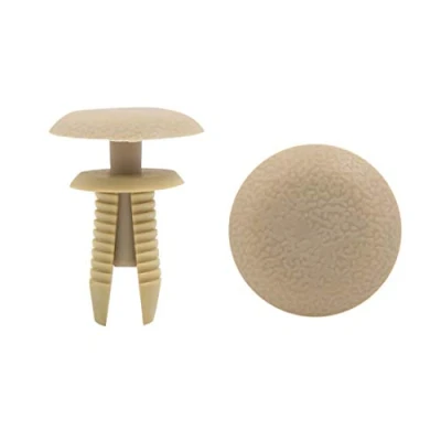 Abbildung von sourcingmap 30Stk 8mm Beige LKW Auto Stoßfänger Plastik Nieten Schieben Typ Clips de