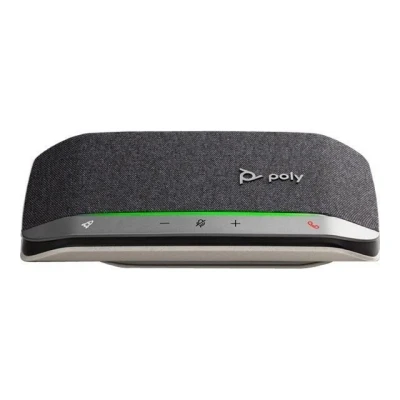 Abbildung von Poly Sync 20 Bluetooth /USB A Konferenzlautsprecher Persönliche tragbare Freisprecheinrichtung Geräusch und Echounterdrückung Verbindung mit Mobiltelefonen oder Computern Teams, Zoom