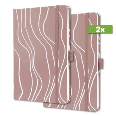 Abbildung von SIGEL J4351/2 Wochenkalender Jolie 2024, Rosy Meringue, ca. A5, Hardcover, Gummiband, Stiftschlaufe, Einstecktasche, 174 Seiten, aus nachhaltigem Papier, Terminplaner, 2 Stück