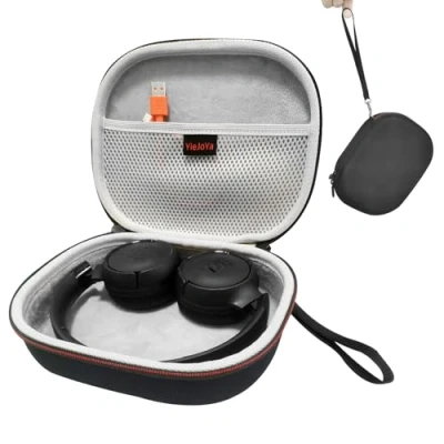 Abbildung von Kopfhörer Etui für JBL Tune 510BT /JBL 520BT/500, Eva Hartschalenetui 760 NC/JBL Tune500BT / Tune500 Tune600BTNC On Ear Wireless Faltbare Bluetooth (Schwarz)