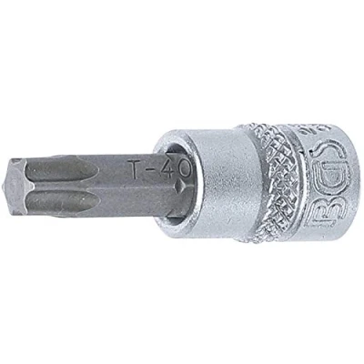 Abbildung von BGS 2596 Bit Einsatz Länge 38 mm 6,3 (1/4&quot;) T Profil (für Torx) T40 CV Stahl