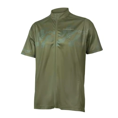 Abbildung von Endura Hummvee Ray II Kurzarm Jersey für Herren, Olivgrün, 3XL