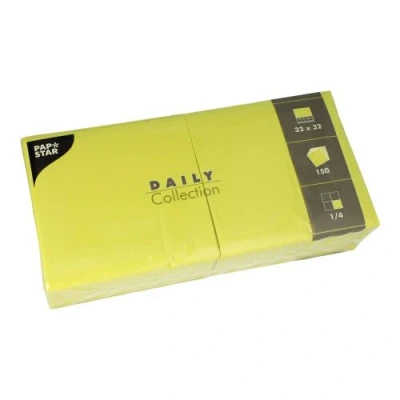 Abbildung von Papstar Serviette DAILY Collection 89643 32x32cm limonengrün 150 Stück