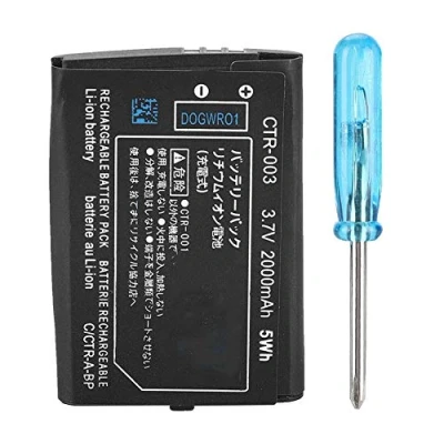 Abbildung von Wiederaufladbarer 3,7 V Lithium Ionen Akku, 2000 mAh Li Akku mit großer Kapazität Kompatibler Ersatz für Nintendo 3DS