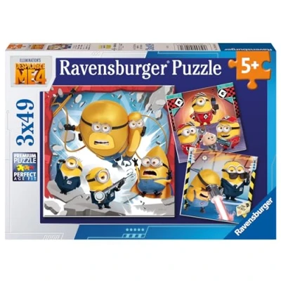Abbildung von Ravensburger Puzzle 3 x 49 Teile Kinder Minions Despicable Me 4 12001061, Puzzleteile