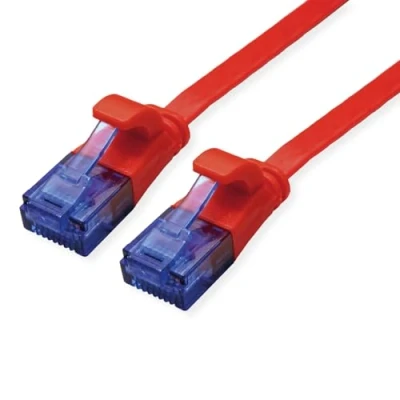 Abbildung von VALUE Patchkabel Kat.6A (Class EA) UTP, extra flach, rot, 3 m