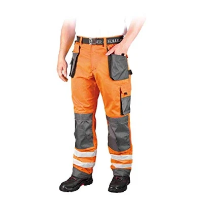 Abbildung von Leber&amp;Hollman LH FMNX T_PSB46 Formen Schutzhose, Orange Grau Schwarz, 46 Größe