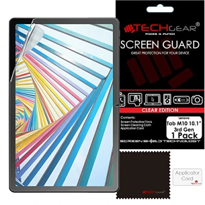 Abbildung von TECHGEAR Schutzfolie für Lenovo Tab M10 3. Generation 2022 (10.1 Zoll) TB328 / TB328FU TB328XU Ultra Klare Kompatibel mit 10,1 zoll