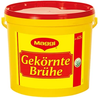 Abbildung von Maggi Gekörnte Brühe, Vegetarisch, sofort lösliche Brühe mit aromatischem Geschmack, 1er Pack (1 x 10kg Eimer)