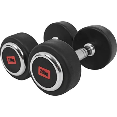 Abbildung von Kurzhantel Set Profi Gummi 15 kg 2 x 7.5