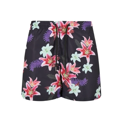 Abbildung von Urban Classics Pattern Badeshorts, Herren, Größe: Medium, Dark jungle aop