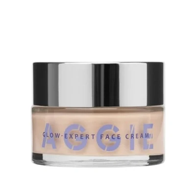 Abbildung von Aggie Tagescreme 50+ für trockene Haut mit Glow Effekt, 50 ml Anti Aging, Feuchtigkeitspflege, reduziert Rötungen, regeneriert unter Make up