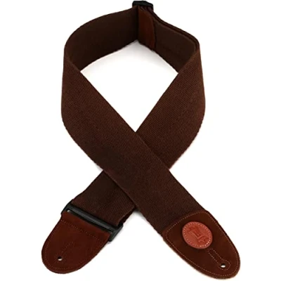 Abbildung von Levy&#039;s MSSC4 BRN Gitarrengurte 3&quot; Heavy Cotton Guitar Strap W Suede Ends Brown