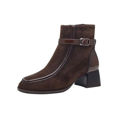 Abbildung von Tamaris Touchit Cowboy/Bikerstiefelette, Damen, Größe: 36, Mocca Schuhe