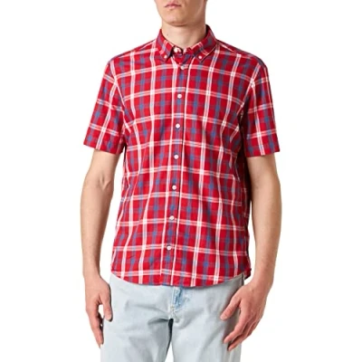 Abbildung von Seidensticker Casual Schwarze ROSE Hemd, Herren, Größe: Large, Red