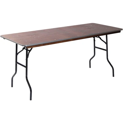 Abbildung von Bankettisch/Klapptisch holz rechteckig 183x76 cm, 21183