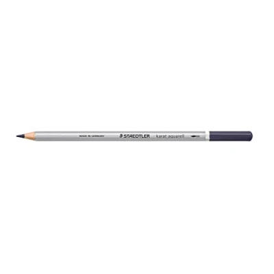 Abbildung von STAEDTLER aquarell Buntstifte karat aquarell, indigo, wasservermalbare, weiche und farbintensive Mine, für unterschiedliche Trocken Nasstechniken, 6 Aquarellstifte im Kartonetui, 125 36