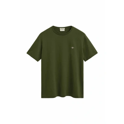 Abbildung von GANT Shield Tshirt basic, Herren, Größe: Large, Country green