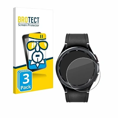 Abbildung von BROTECT (3 Stück Panzer Schutz Glas für Samsung Galaxy Watch 6 Classic (47 mm) 9H Echtglas, Displayschutz