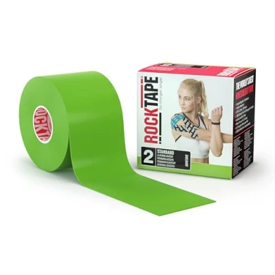 Abbildung von RockTape Unisex Uncut Std Kinesiologie Tape Elastisches Therapeutisches Sportband für Schulter, Knöchel, Ellbogen, Handgelenk, Schienbeinschienen und Kniestütze Limette