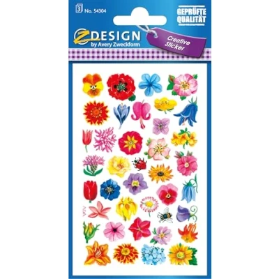 Abbildung von AVERY Zweckform Papier Sticker kleine Blüten 114 Aufkleber (Dekosticker, Blumen, selbstklebend, Karten, Scrapbooking, Fotoalbum und Tagebuch, Bullet Journal Zubehör, Dekorieren, Basteln) 54304