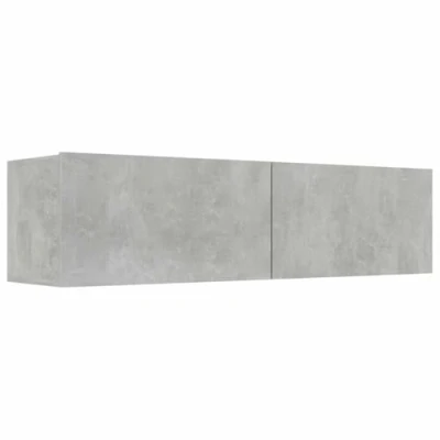 Abbildung von vidaXL TV Schrank mit 2 Klapptüren Möbel Hängeboard Lowboard Fernsehschrank Fernsehtisch Sideboard HiFi Betongrau 120x30x30cm Holzwerkstoff