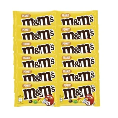 Abbildung von M&amp;Ms Peanut 12x 36g Schokolinsen Erdnüsse in Milchschokolade mit Zuckerüberzug