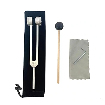 Abbildung von Otto 128 Hz Stimmgabel Medizinische gewichtete Biosonics Stimmgabeln für Heilung Hertz Sonic Slider Diapason C128 F Sharp 128HZ