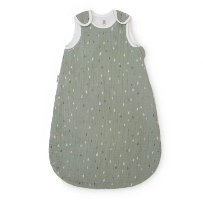 Abbildung von Ehrenkind® Baby Sommerschlafsack Rund Musselin Sommer Schlafsack Gr. 50/56 Jade Tropfen Baby,
