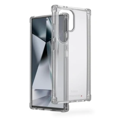 Abbildung von Hama Handyhülle „Extreme Protect“ für Galaxy S24 Ultra (Bumper D3O lizenziert, stoßfest, sturzsicher und bruchsicher, durchsichtige Hülle ohne Vergilben, Case induktives Laden) transparent