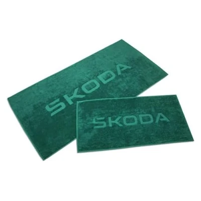 Abbildung von Skoda 6U0084500549 Badetuch Handtuch Strandtuch Baumwolle, Emerald grün