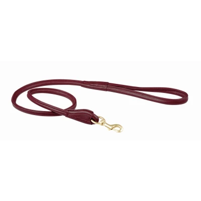 Abbildung von Weatherbeeta Dog Lead Rolled Leather Maroon M