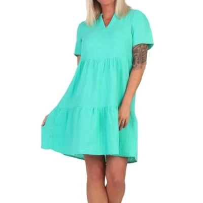 Abbildung von ONLY Tunikakleid &quot;ONLTHYRA LIFE SS V NECK DRESS WVN CS&quot;, mit Volant