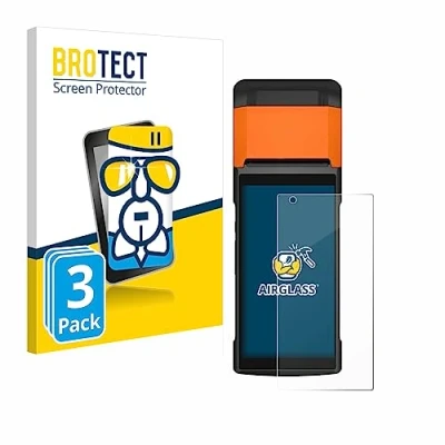 Abbildung von BROTECT Schutzglas für Sunmi V2s (3 Stück) Schutzfolie Panzer Folie Glas [Extrem Kratzfest 9H, Anti Fingerprint, Ultra Transparent]