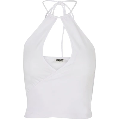 Abbildung von Urban Classics Short Wraped Neckholder Top, Damen, Größe: 3XL, White