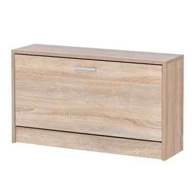 Abbildung von FINEBUY Schuhbank SuVa11681_1 (mit Sitzfläche Sonoma, Schuhkipper Holz 80x47x24cm), Kleine Flurbank Geschlossen, Sitzbank Schmal Flur