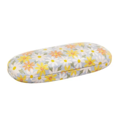 Abbildung von Sass &amp; Belle Brillenetui Blue Daisy inkl. Reinigungstuch, Hartschale, ca. 16 x 6 3,5 cm