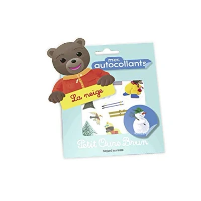 Abbildung von Mes autocollants Petit Ours Brun La neige