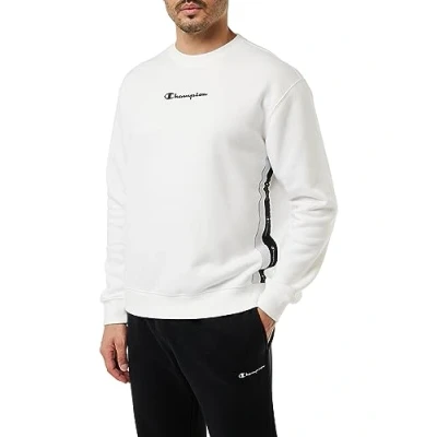 Abbildung von Champion TAPE Crewneck Sweatshirt, Herren, Größe: Medium, White