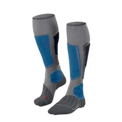 Abbildung von FALKE Herren Skisocken SK1 Comfort M KH Wolle Funktionsmaterial warm dick 1 Paar, Grau (Light Grey 3400), 42 43