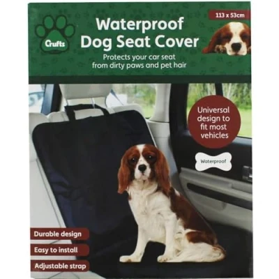 Abbildung von Crufts Wasserdichter Hundesitzbezug, Schwarz, 1 Stück