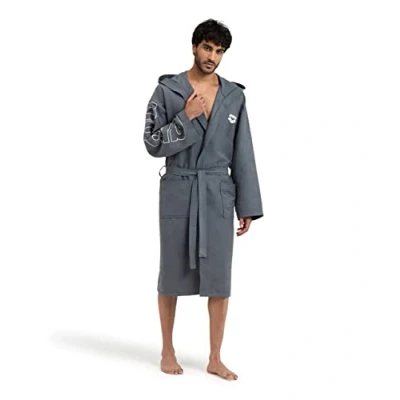 Abbildung von Arena Unisex ZEAL PLUS Bademantel greywhite, Größe: Large, Grey white