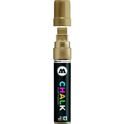 Abbildung von Molotow Windowmarker Chalk nachfüllbar 15mm metallic gold