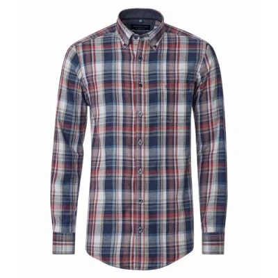 Abbildung von Casamoda Comfort Fitfreizeit Langarm Hemd, Herren, Größe: Medium, Blau
