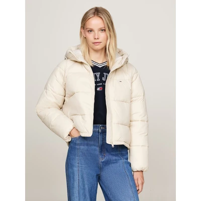 Abbildung von Tommy Jeans Aspen Puffer Winterjacke, Damen, Größe: Small, Newsprint