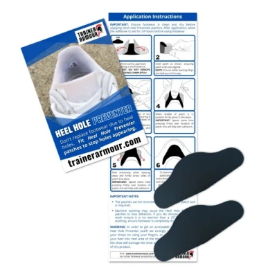 Abbildung von Go The Distance Heel Hole Preventer Einheitsgröße Schwarz Optimaler Schutz für Ihre Fersen