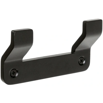 Abbildung von Tatay Onyx Badezimmer Haken, Aluminium, matt, Schwarz, Doppel Befestigungssystem, Schraube und Kleber, 4 x 2,5 5,2 cm Doble