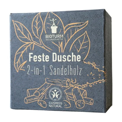 Abbildung von Bioturm Feste Duschseife Naturkosmetik Dusche 2 in 1 Sandelholz 100 g