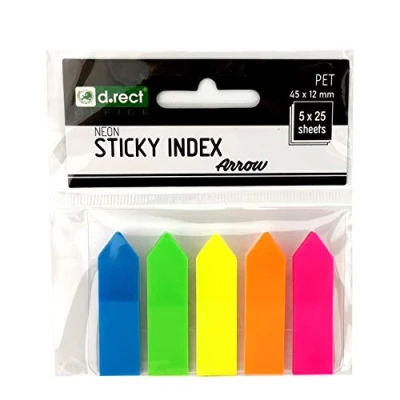Abbildung von NoteTabs 12 x 45 mm abnehmbar 5 25 Blatt insgesamt 125 Stck.