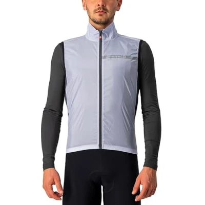 Abbildung von CASTELLI Men&#039;s Squadra ST. Vest Sports, Silbergrau/DUNKELGRAU, Small